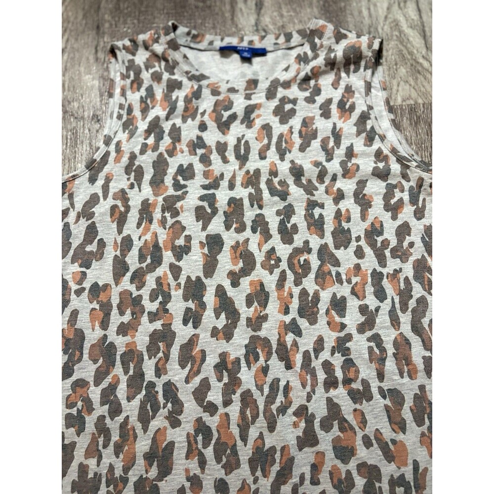 Apt. 9 Sleeveless Tank Dress XL Shift Dress Animal Print Pocket Trendy Chic - Picture 4 of 5